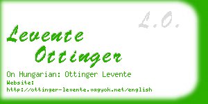 levente ottinger business card